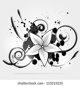 Vector abstract floral background