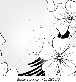Vector abstract floral background