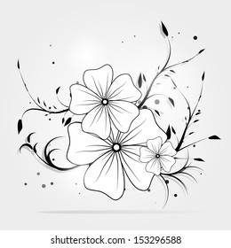 Vector abstract floral background