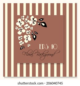 Vector abstract floral background.
