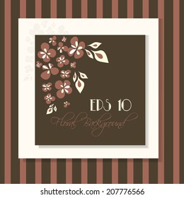 Vector abstract floral background.