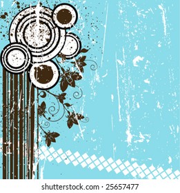 vector abstract floral background