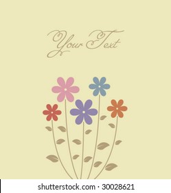 Vector abstract floral background.