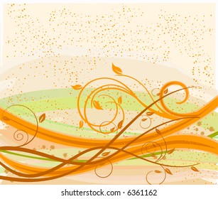 Vector abstract floral background