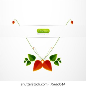 Vector abstract floral background