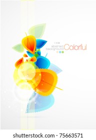 Vector abstract floral background