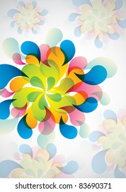 vector of abstract floral background