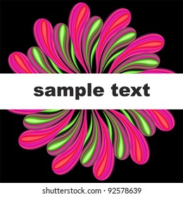 Vector abstract floral background.