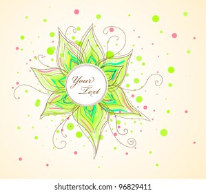 Vector abstract floral background