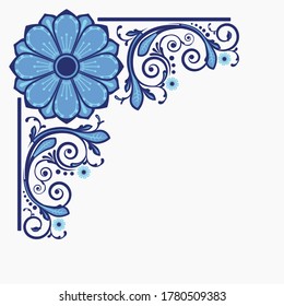fondo floral abstracto vectorial con flores decorativas para el diseño