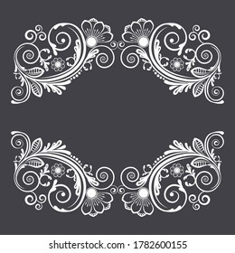 fondo floral abstracto vectorial con flores decorativas para el diseño