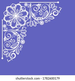 vector abstract floral  background with decorative flowers for design