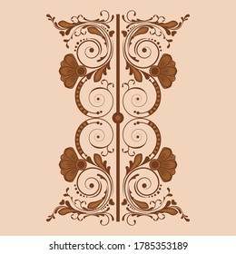 vector abstract floral  background with decorative flowers for design