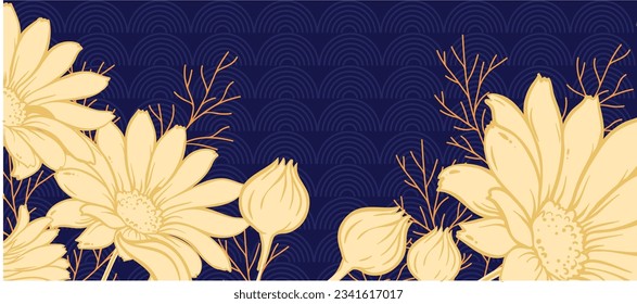 vector abstract floral background design in yellow white pink black brown and much more colors . invitation cards fashion backgrounds notebook covers dairy cover floral pattern background 