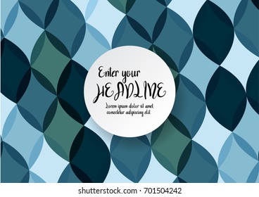 Vector abstract floral background. Green environment concept.