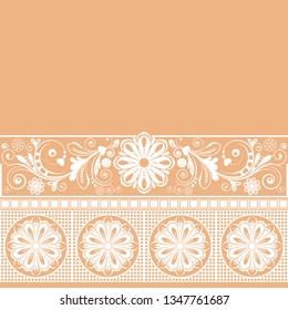 vector abstract floral  background. Lace pattern vector.