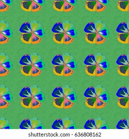 Vector abstract floral background. Multicolor seamless flower pattern. Seamless floral pattern.