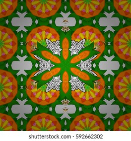 Vector abstract floral background. Seamless pattern with many small flowers. Seamless floral pattern.