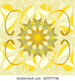 Vector abstract floral background. Seamless pattern with many small flowers. Seamless floral pattern.