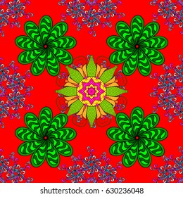 Vector abstract floral background. Seamless pattern with many small flowers. Seamless floral pattern.