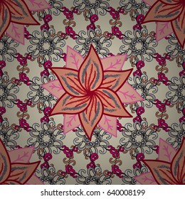 Vector abstract floral background. Seamless pattern with many small blue flowers. Seamless floral pattern.