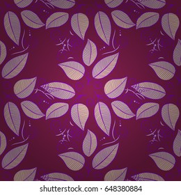 Vector abstract floral background. Seamless pattern with many small leaves. Seamless floral pattern.