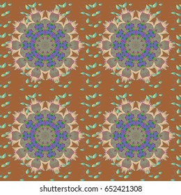 Vector abstract floral background. Seamless pattern with many small flowers. Seamless floral pattern.
