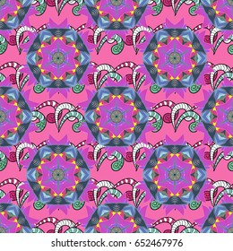 Vector abstract floral background. Seamless pattern with many small flowers. Seamless floral pattern.