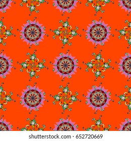 Vector abstract floral background. Seamless pattern with many small flowers. Seamless floral pattern.