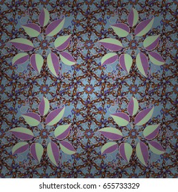 Vector abstract floral background. Seamless pattern with many small leaves. Seamless floral pattern.