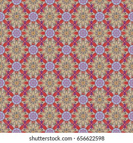 Vector abstract floral background. Seamless pattern with many small flowers. Seamless floral pattern.