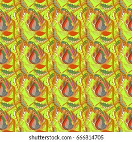 Vector abstract floral background. Seamless pattern with many small flowers. Seamless floral pattern.