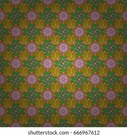 Vector abstract floral background. Seamless pattern with many small flowers. Seamless floral pattern.