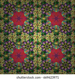Vector abstract floral background. Seamless pattern with many small flowers. Seamless floral pattern.