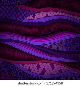 Vector abstract floral decorative background. Template frame design for card with place for your text.