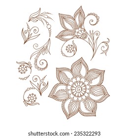 Paisley Pattern Oriental Leaf Paisley Floral Stock Vector (Royalty Free ...