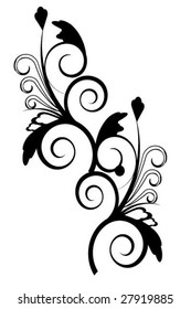 Vector abstract floral illustration