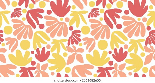 Vector abstract floral, leaf and modern shapes drawing illustration seamless repeat pattern fashion and home decor print fabric digital artworkabstract home textile and fashion seamless digital print 