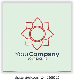 Vektorgrafik Abstrakte Blumenlogo Design Vorlage