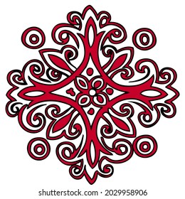 vector abstract floral ornament illustration