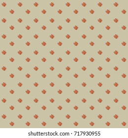 Vector abstract floral pattern. Geometric background. Good for surface design, textile, fabric, wrapping paper, covers. Trendy colours.
