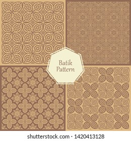 Vector abstract floral seamless pattern, ornamental background, repeat geometric tiles, flower figures, curved lines, grid, lattice. Elegant monochrome ornament texture. Dark design for decor, fabric