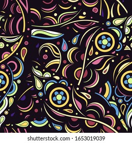 Patrón sin soldadura floral abstracto vectorial
