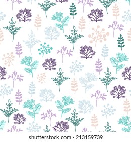 Vector abstract floral seamless pattern
