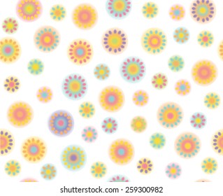 Vector abstract floral seamless pattern.