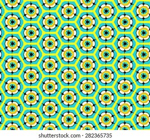 Vector Abstract Floral Seamless Pattern