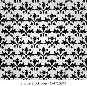 vector abstract floral seamless swirl background