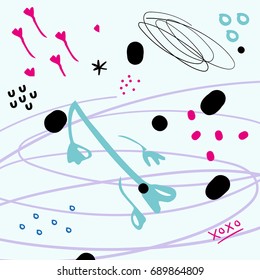 Vector abstract floral texture, background.