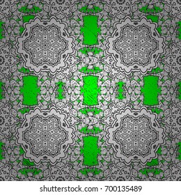 Vector abstract floral wreath from white doodle fantasy leaves and flower on a green background. Hand drawn decorative frame, album cover, invitation, greeting card, vintage Art deco style.