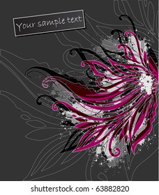 vector abstract flourish background